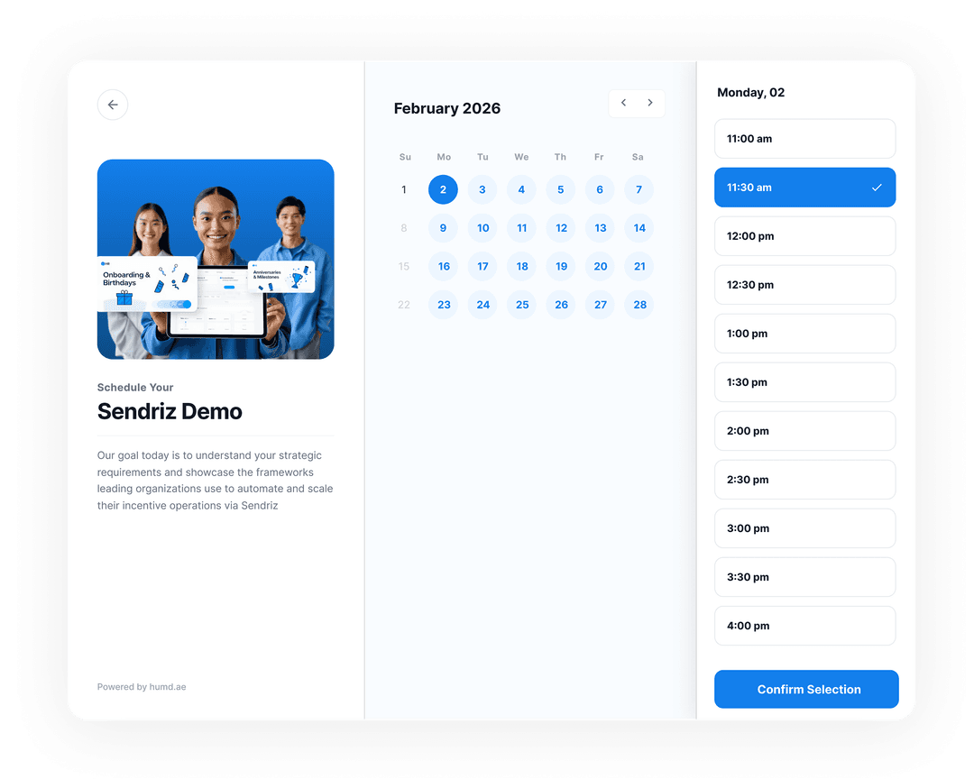 Sendriz Demo UI