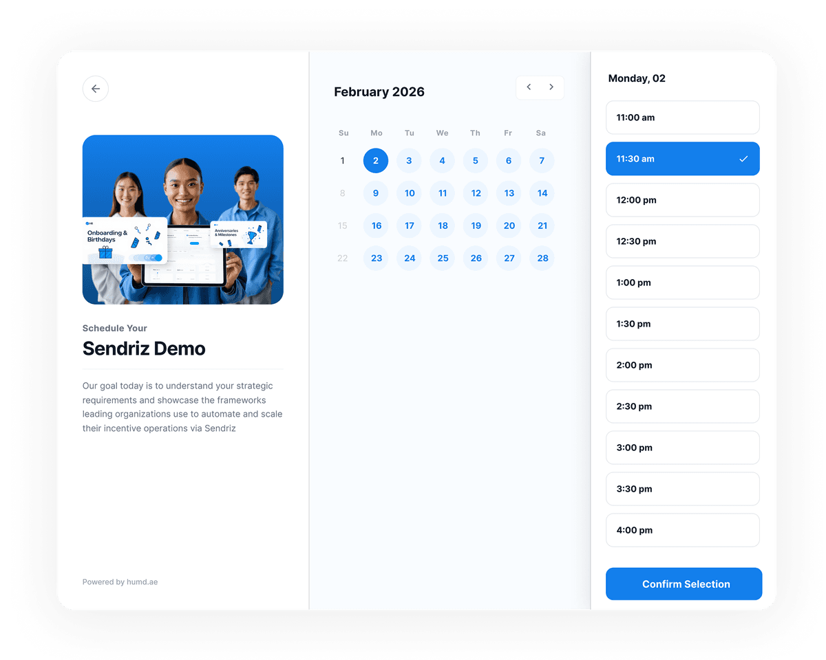 Sendriz Demo UI